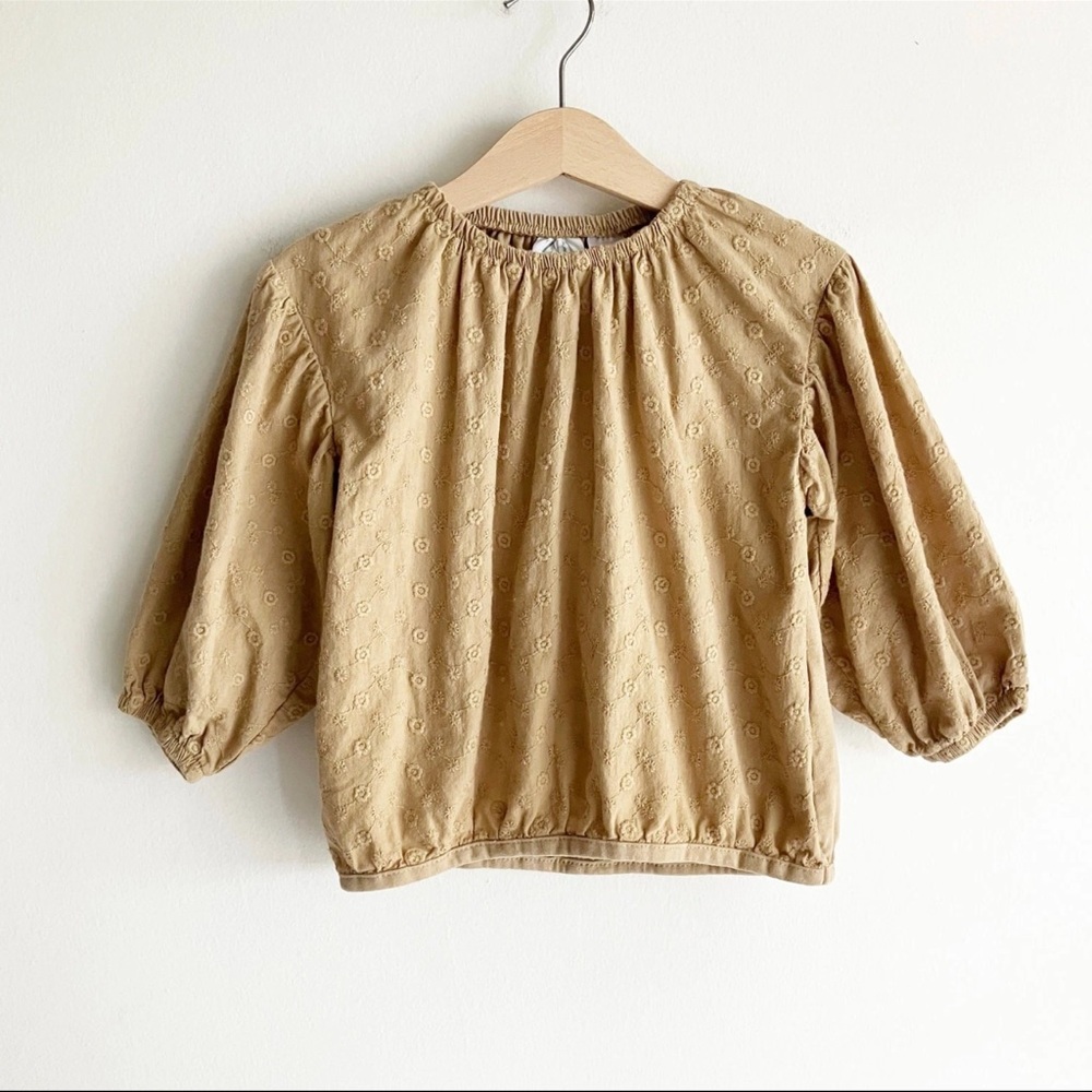 Zara Girls Top Eyelet 4-5 years